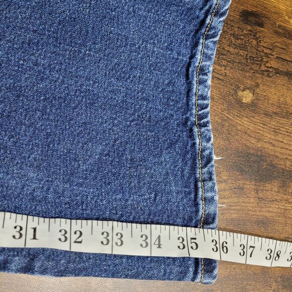 Vtg Wrangler Jeans 28x36 Westward Bootcut High Rise Medium Dark Wash Denim Y2K - Picture 9 of 11